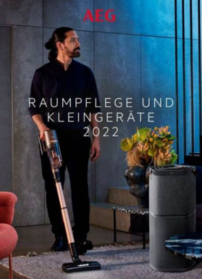 AEG Raumpflege und Kleingeräte Katalog 2022