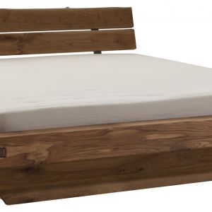 Schwebebalken-Bett mit Kopfteil und Schubkasten