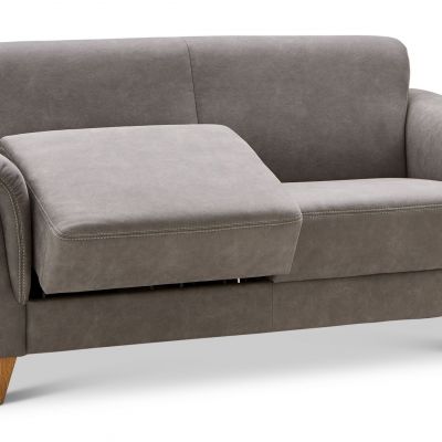 Sofa Providence – 2,5-Sitzer inkl. Aufstehhilfe (motorisch), Stoff, Anthrazit