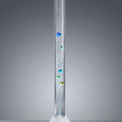 Deko-LED-Stehleuchte R5073-47 – BHT ca. 21,5x130x21,5 cm, klar
