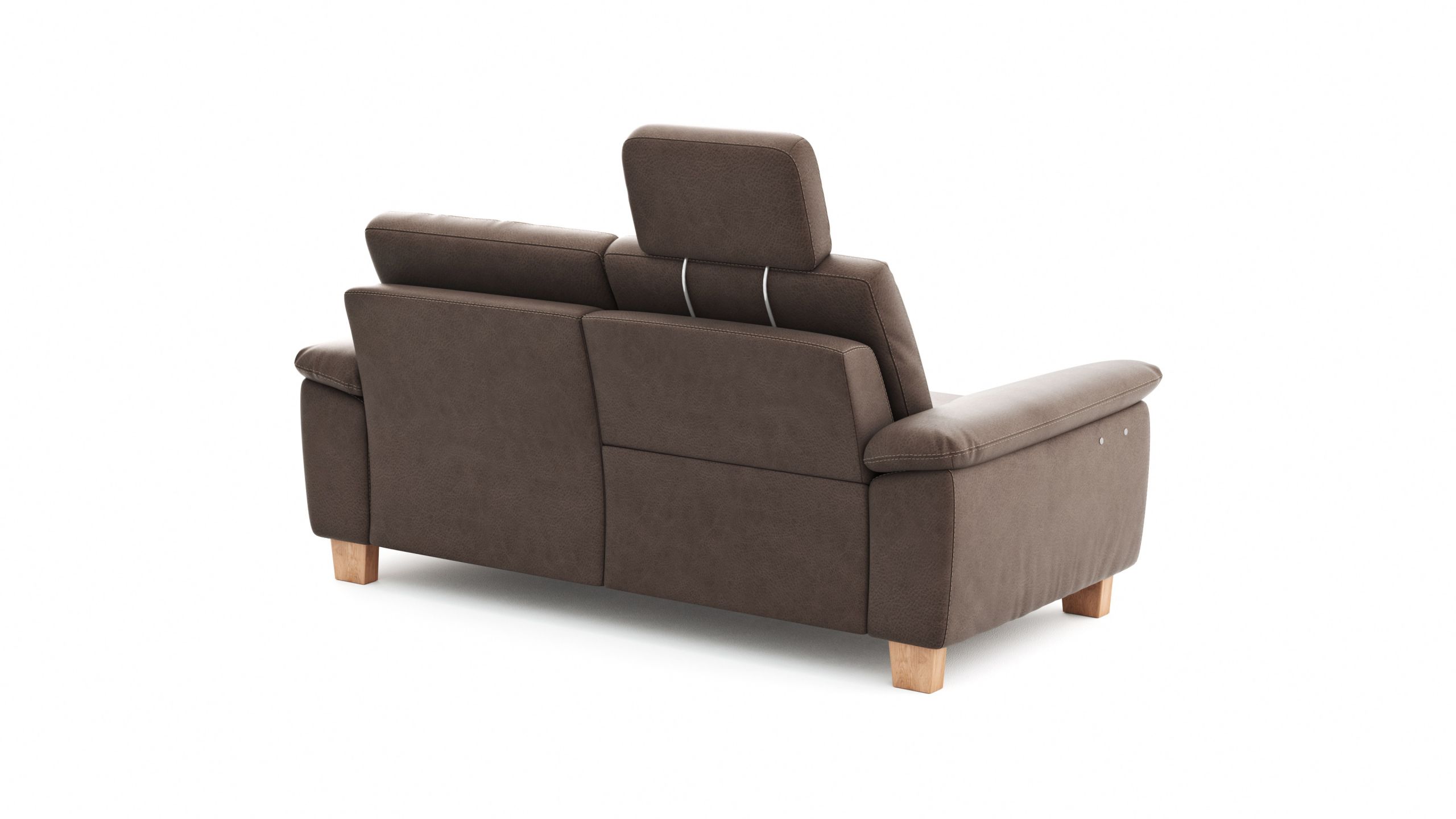 Sofa Stonington Country – 2-Sitzer inkl. Relaxfunktion (motorisch), Stoff, Braun