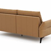Sofa Bahia – 2-Sitzer inkl. Armlehne verstellbar, Leder, Kurkuma