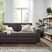 Sofa Lakeville – 2-Sitzer inkl. Schlaffunktion, Stoff, Braun