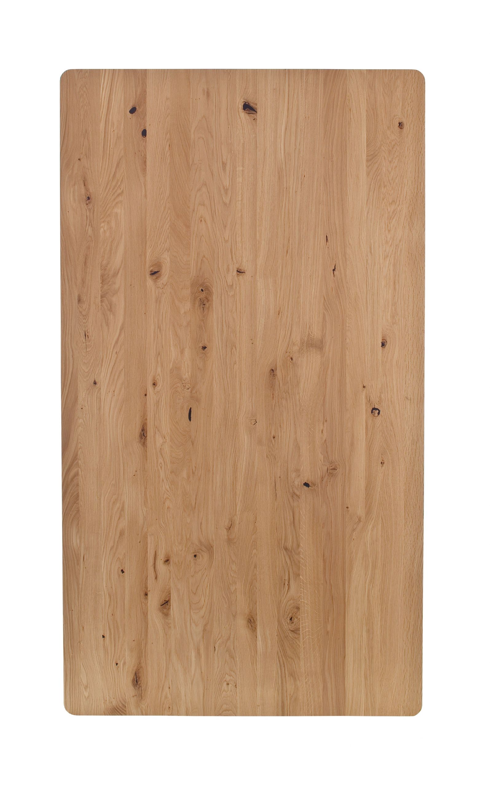 Esstisch Edvin – LB ca. 180×100 cm, ausziehbar, Wildeiche massiv