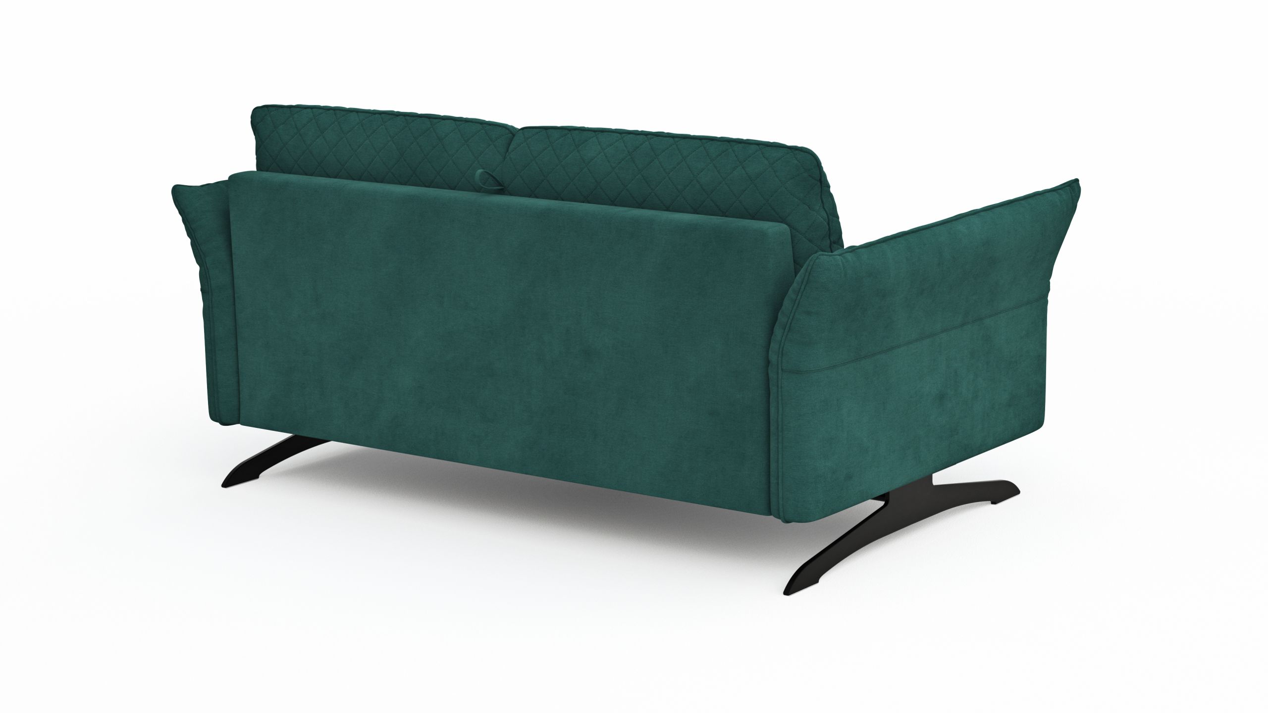 Sofa Melida – 2,5-Sitzer inkl. Schlaffunktion, Stoff, Smaragd