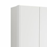 Drehtürenschrank Viana – B ca. 303 cm, Lack, Weiß, Riffholz, Wildeiche