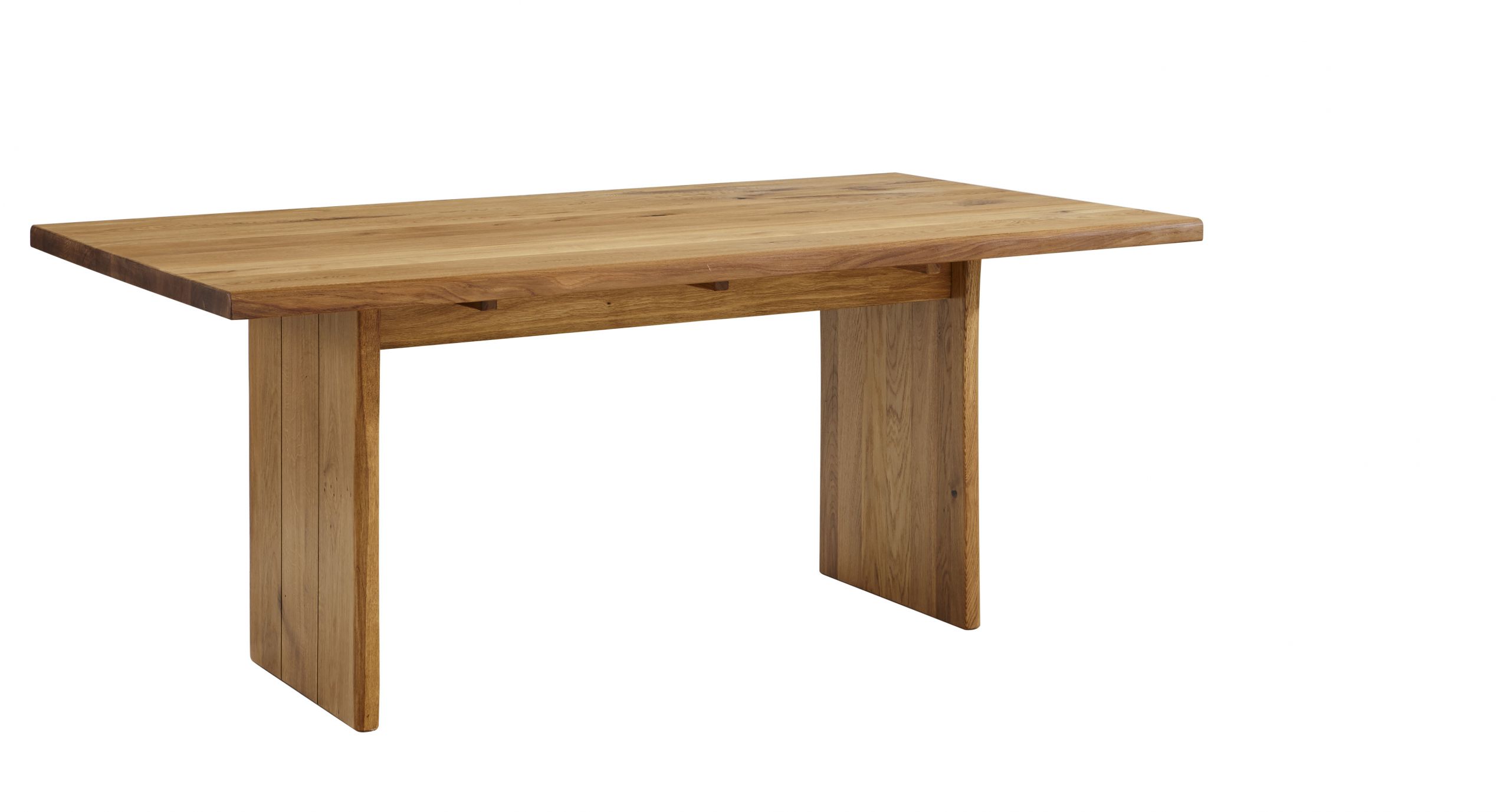 Esstisch Wisconsin – Tisch verlängerbar, LB ca. 100×180 cm, Wildeiche massiv