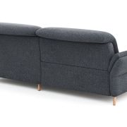Ecksofa Stonington Style – 1-Sitzer mit Longchair rechts inkl. Relaxfunktion/Kopfteil verstellbar (motorisch), Stoff, Graphit