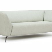 Sofa Morela – 2,5-Sitzer, Stoff, Hellgrau