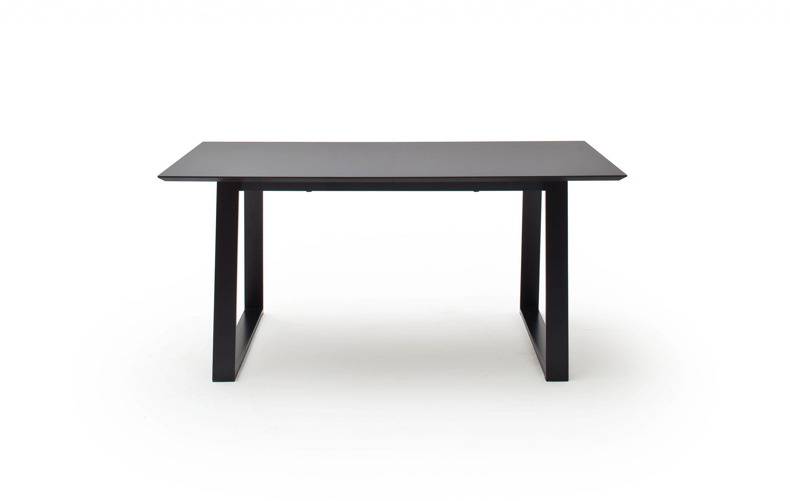 Esstisch Henri – LB ca. 165×90 cm, Tisch ausziehbar mit Synchronauszug), MDF, Schwarz, Platte Anti Schmutz Laminat