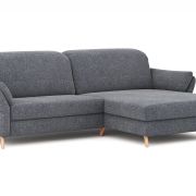 Ecksofa Stonington Style – 1-Sitzer mit Longchair rechts, Stoff, Graphit