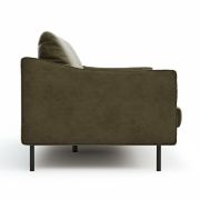 Sofa Madelen – 3,5-Sitzer, Microfaser, Grün