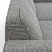 Ecksofa Morten – 1,5-Sitzer, Longchair rechts, Stoff, Grau