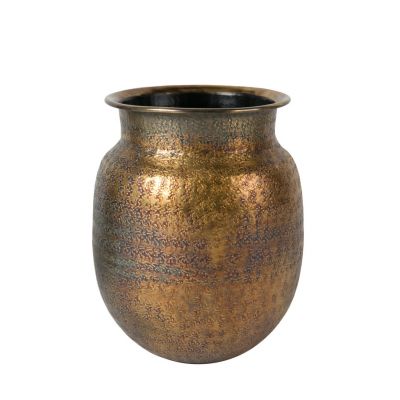 Deko-Vase – ØH ca. 24×30, Messingfarben