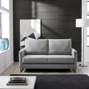 Sofa – Schlaffunktion manuell, Stoff, Anthrazit/Grau