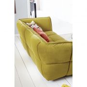 Sofa Hedda – 2-Sitzer, Velour, Senfgelb