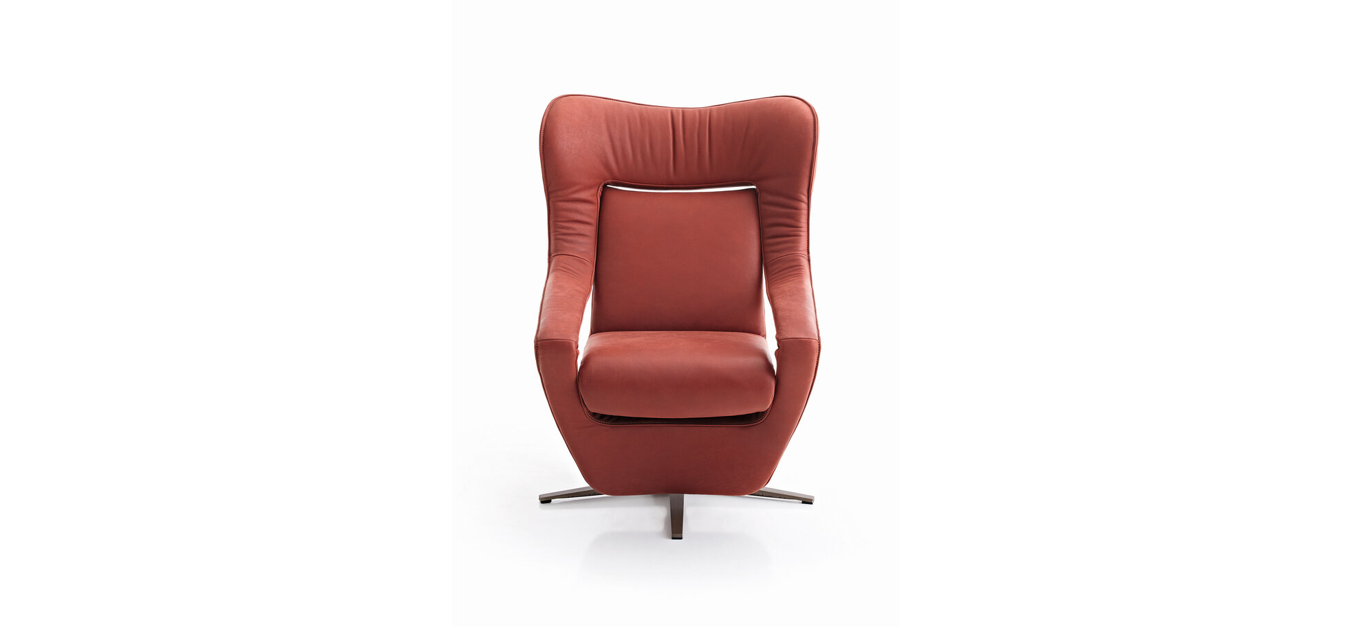 Sessel – Relaxfunktion motorisch, Leder Rot