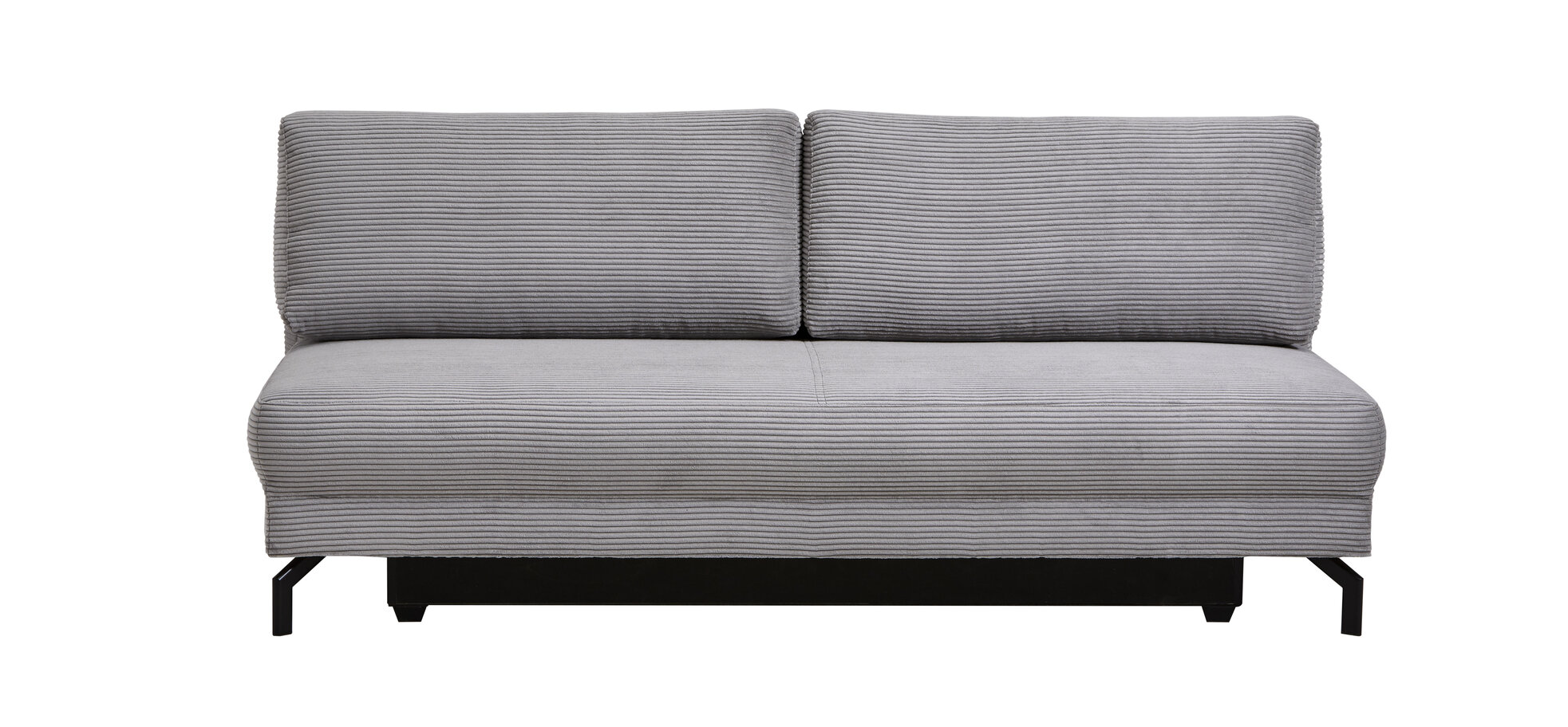 Schlafsofa Salema – 3-Sitzer mit Schlaffunktion (Liegefläche ca. 150x200cm), Stoff, Hellgrau