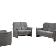 Sofa – 3-Sitzer, Stoff, Kiesel