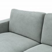 Sofa Juni – 2-Sitzer, Cord, Hellblau
