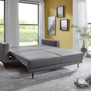 Sofa – Schlaffunktion, Stoff, Grau