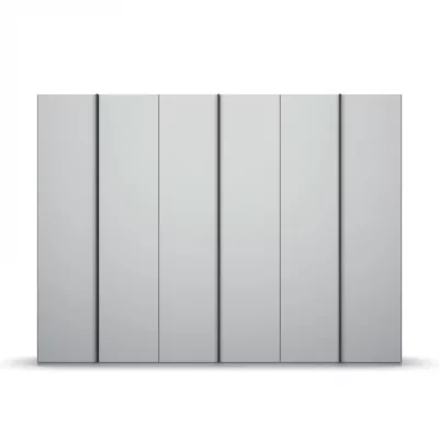 Drehtürenschrank – B. ca. 301 cm, Seidengrau