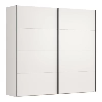 Schwebetürenschrank Viana – B ca. 241 cm, Lack, Weiß