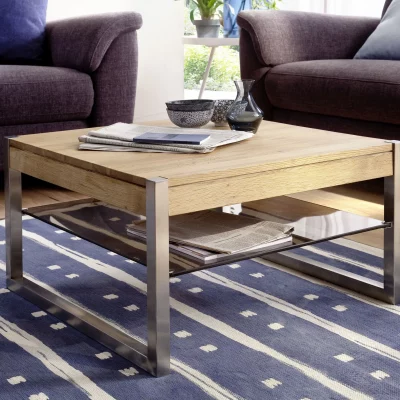 Couchtisch – LBH ca. 65x65x38 cm, Asteiche massiv