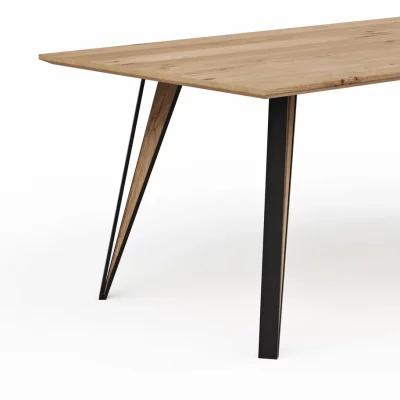 Esstisch Dinner – LB ca. 200×100 cm, Balkeneiche massiv