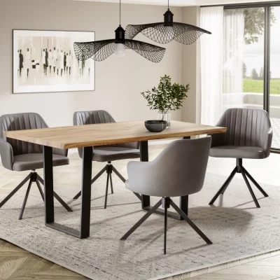 Esstisch – LB ca. 180×90 cm, Wildeiche massiv