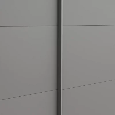Schwebetürenschrank Viana – B ca. 212 cm, Lack, Steingrau