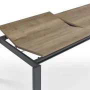 Esstisch – ausziehbar, LB ca. 180x100cm, Dekor Halifax Tabak