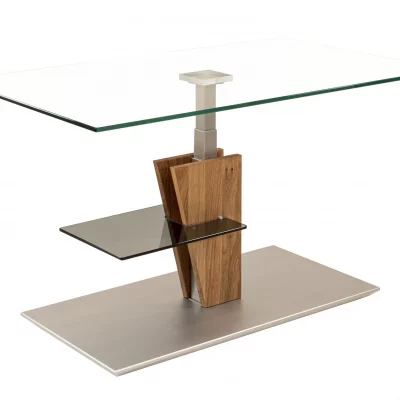 Couchtisch – höhenverstellbar, LBH. ca. 100x60x47 cm, Glas