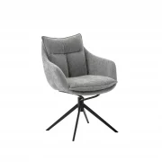Armlehnstuhl – drehbar, Stoff, Anthrazit