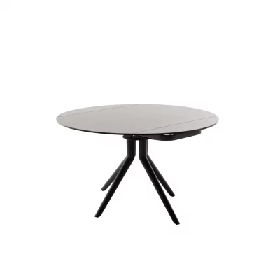 Esstisch – ausziehbar, LB ca. 90(135)x135 cm, Keramik, Anthrazit