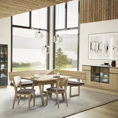 Eckbank – BT ca. 210×160 cm, Wildeiche massiv