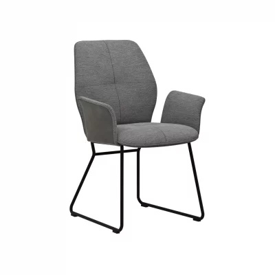 Armlehnstuhl Dinner – Stoff, Grau