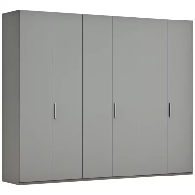 Drehtürenschrank Viana – B. ca. 299 cm, Lack, Steingrau