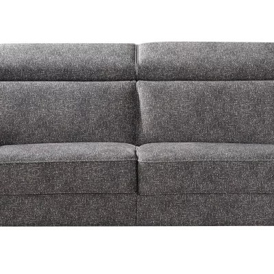 Faltbett – Kopfteil verstellbar, Stoff, Grau