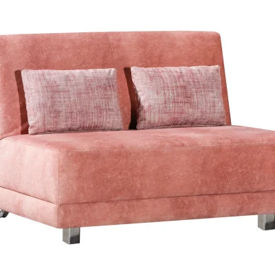 Faltbett – mit Schlaffunktion, Stoff, Lachs