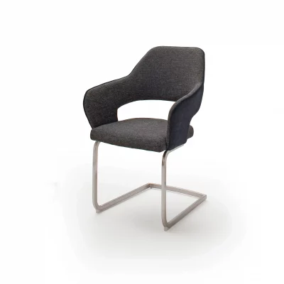 Freischwinger – Stoff, Anthrazit