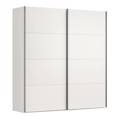 Schwebetürenschrank Viana – B ca. 212 cm, Lack, Weiß
