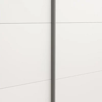 Schwebetürenschrank Viana – B ca. 212 cm, Lack, Weiß