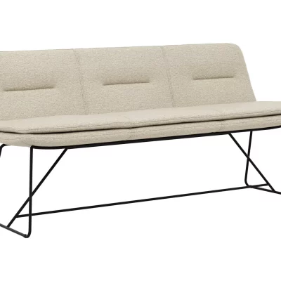 Polsterbank Macano – B ca. 180 cm, Stoff, Beige