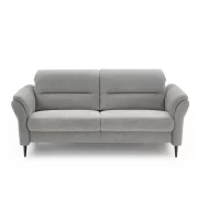 Sofa – 2,5-Sitzer, Kopfteil verstellbar, Stoff, Grau