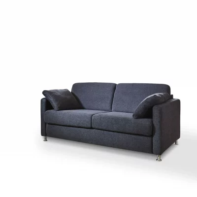 Faltbett Basic – 2-Sitzer mit Schlaffunktion inkl. Kaltschaummatratze und Armlehnkissen, Stoff, Anthrazit