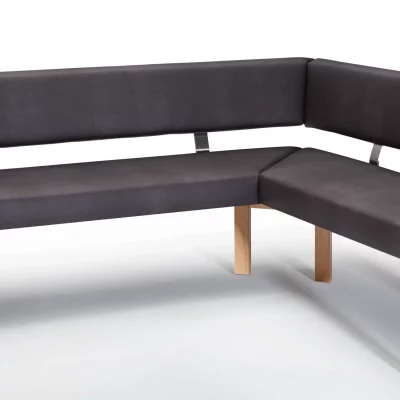 Eckbank – BT ca. 205×165 cm, Polyester, Dunkelbraun