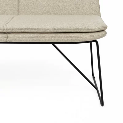 Polsterbank Macano – B ca. 180 cm, Stoff, Beige