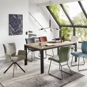 Esstisch – ausziehbar, LB ca. 180x100cm, Dekor Halifax Tabak