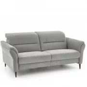 Sofa – 2,5-Sitzer, Kopfteil verstellbar, Stoff, Grau